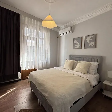Stylish 1br W Private Turkish Bath • Near Galata Lägenhet